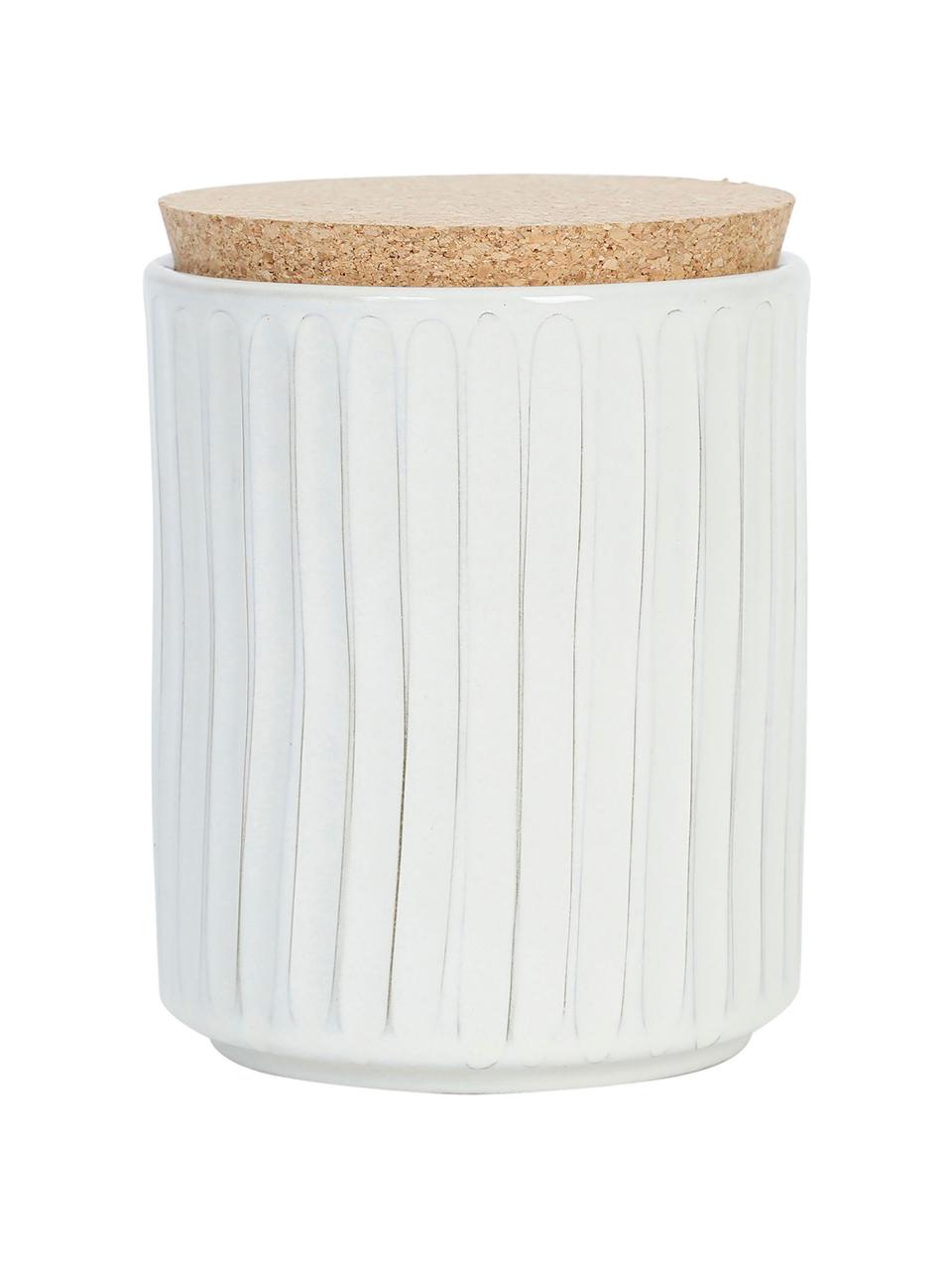 Boîte de rangement Elyah, différentes tailles, Blanc cassé, Ø 14 x haut. 18 cm