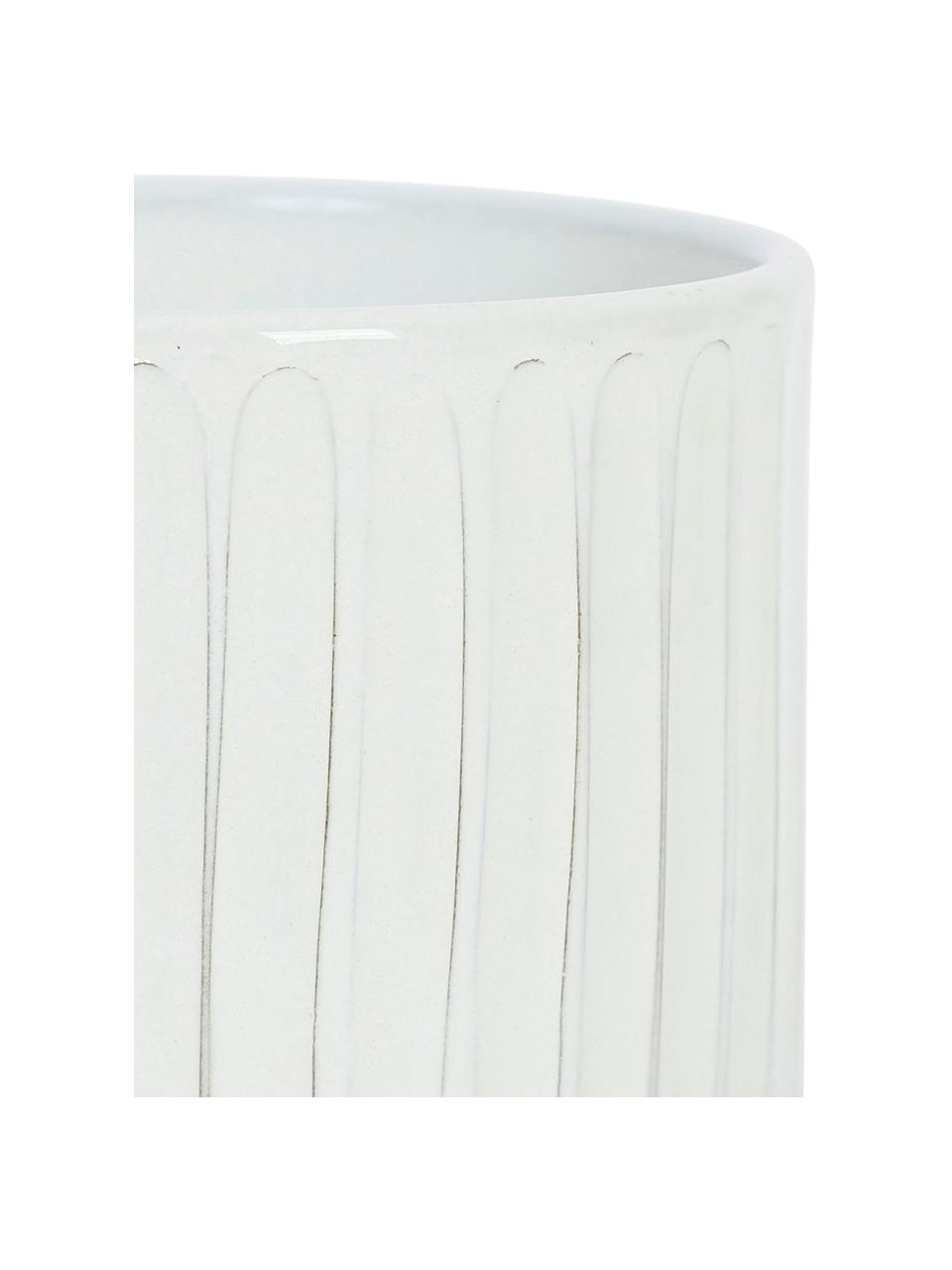 Barattolo Elyah, Coperchio: sughero, Bianco latteo, Ø 14 x Alt. 18 cm