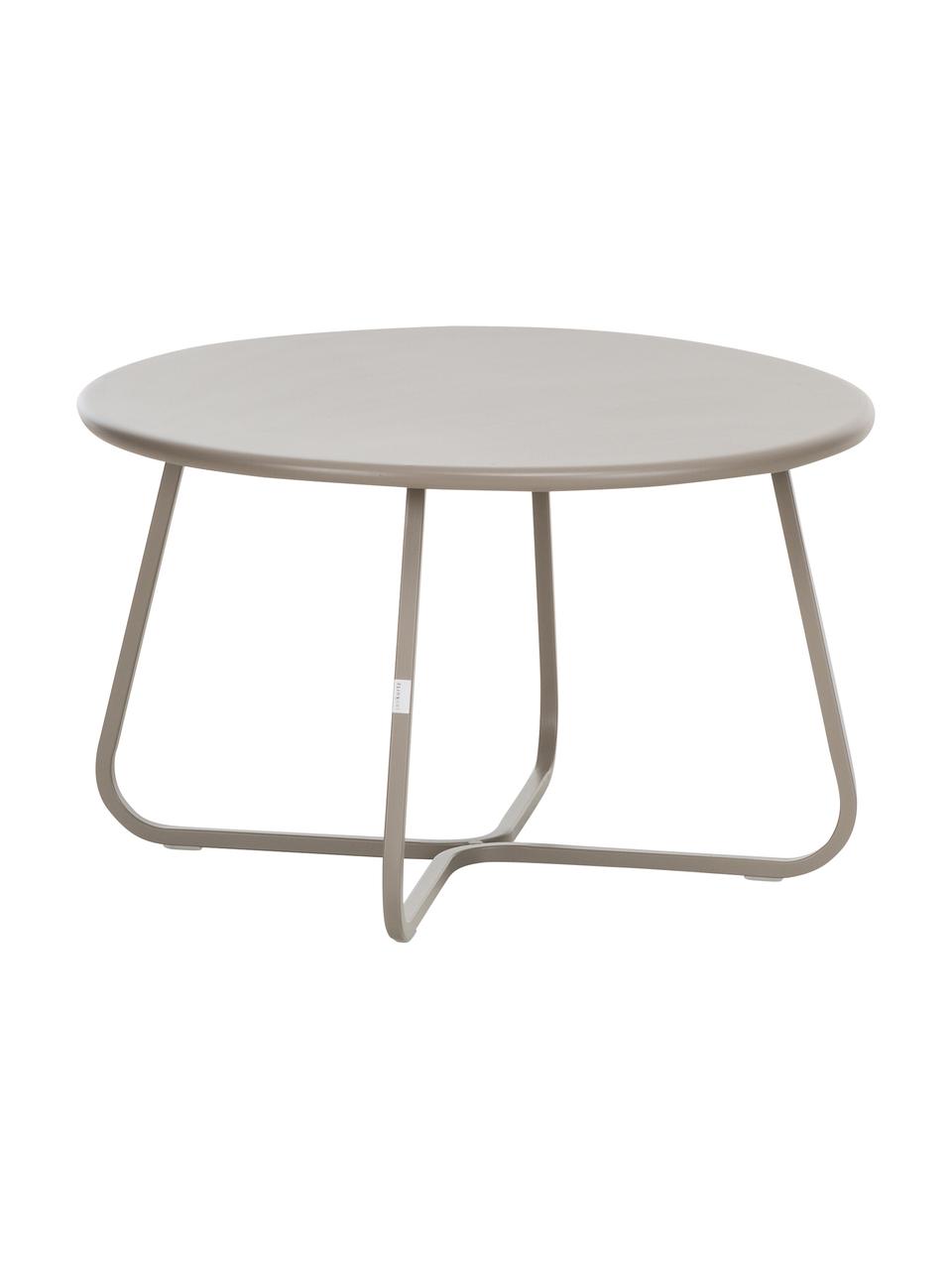 Petite table basse de jardin Sunderland, Acier, galvanisé, revêtement par poudre, Taupe, Ø 60 cm