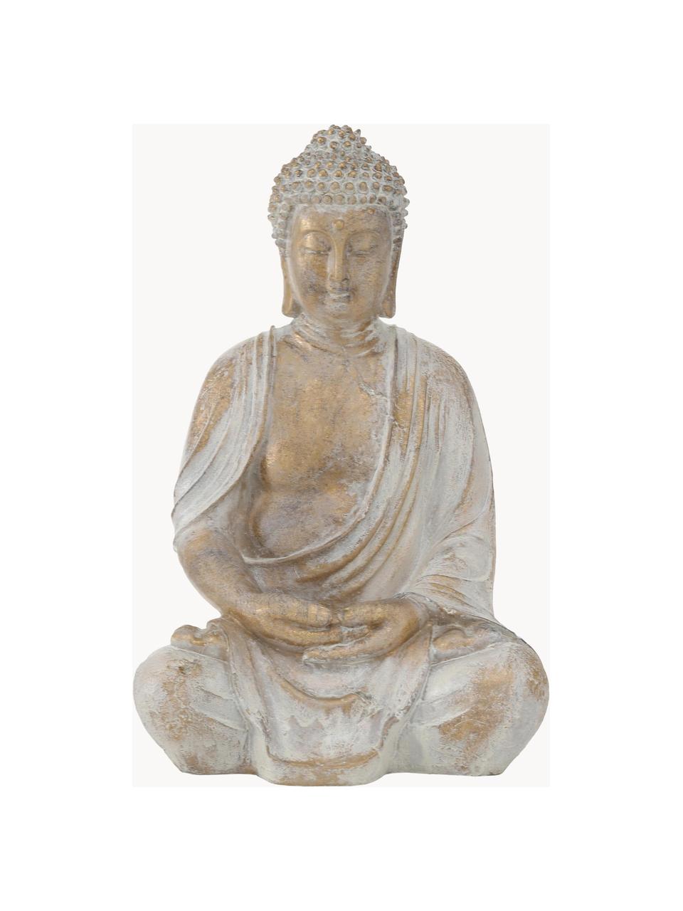 Figura decorativa Flyn, Plástico, Blanco, dorado, An 20 x Al 31 cm