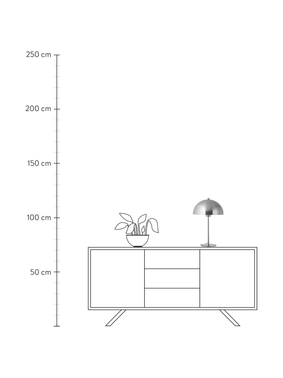 Stolová lampa Matilda, Odtiene chrómovej, Ø 29 x V 45 cm