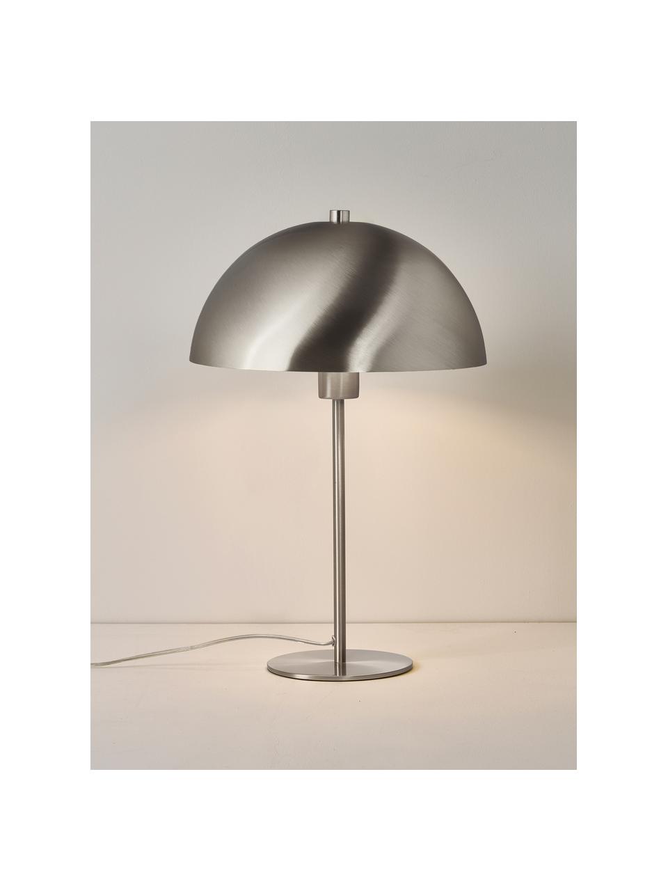 Stolní lampa Matilda, Stříbrná, Ø 29 cm, V 45 cm