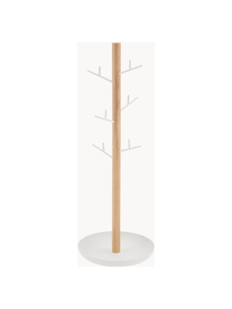 Sieradenhouder Tosca, Stang: hout, Wit, helder hout, B 13 x H 36 cm