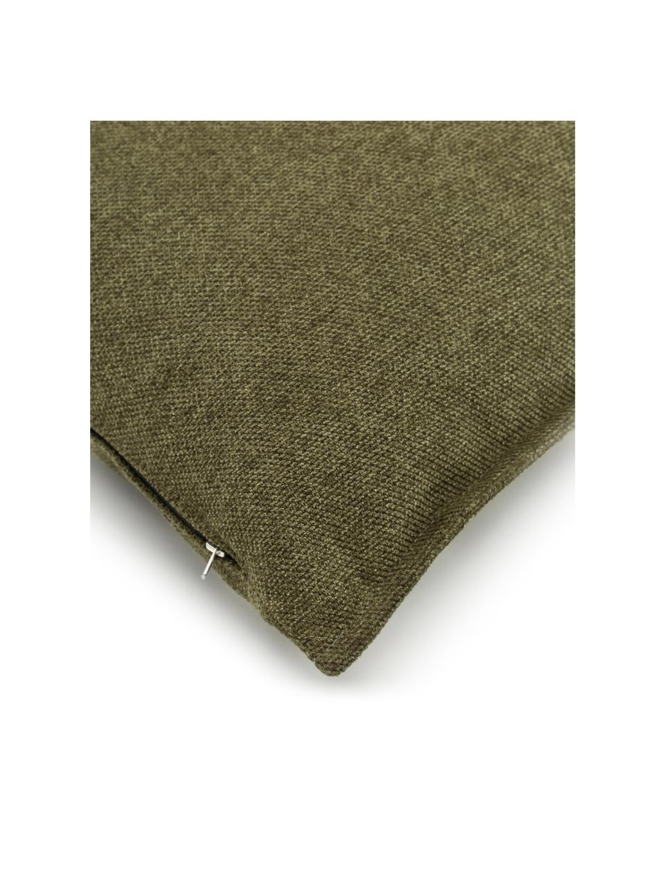 Bankkussen Lennon, Geweven stof groen, B 60 x L 60 cm