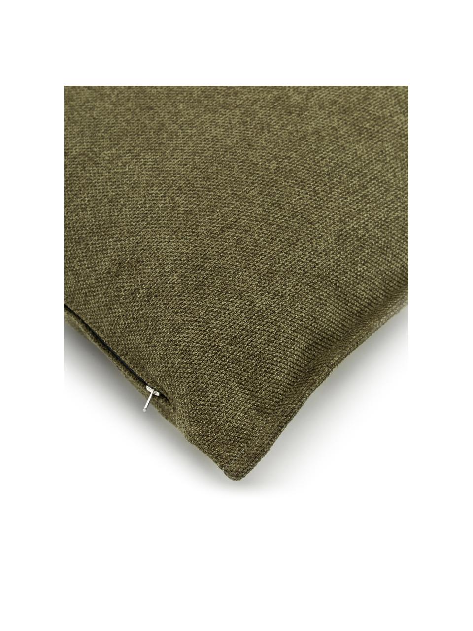 Sofa-Kissen Lennon, Bezug: 100 % Polyester, Olivgrün, B 60 x T  cm