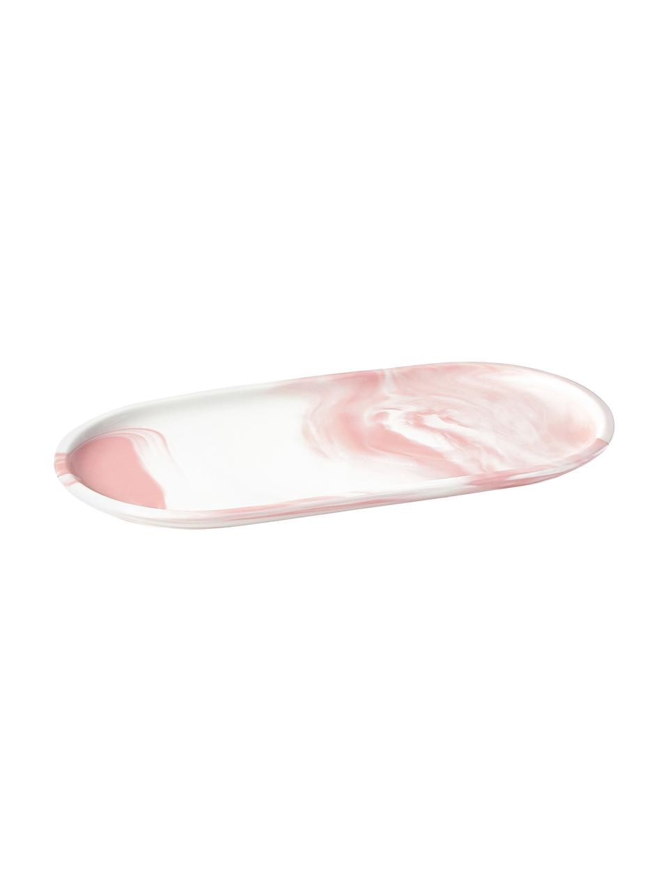 Taca dekoracyjna Livana, Porcelana, Blady różowy, S 30 x W 2 cm