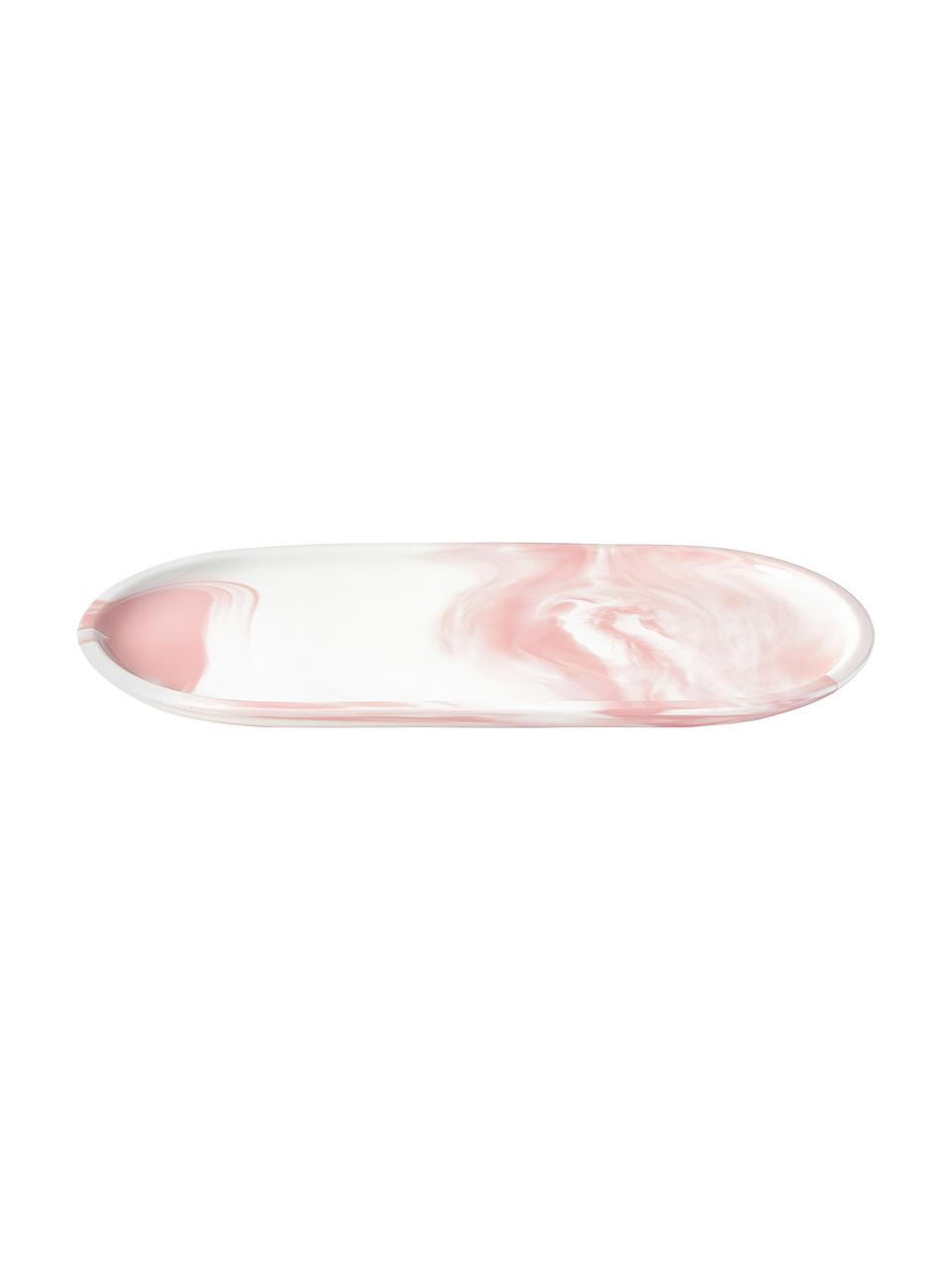Taca dekoracyjna Livana, Porcelana, Blady różowy, S 30 x W 2 cm