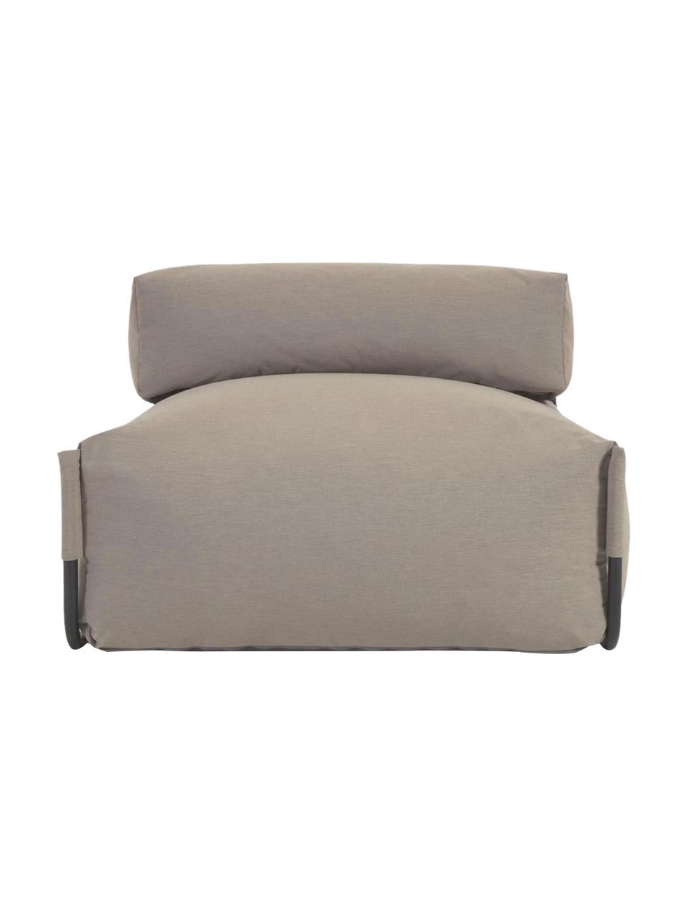 Fauteuil futon de jardin Square, Beige, larg. 101 x prof. 101 cm