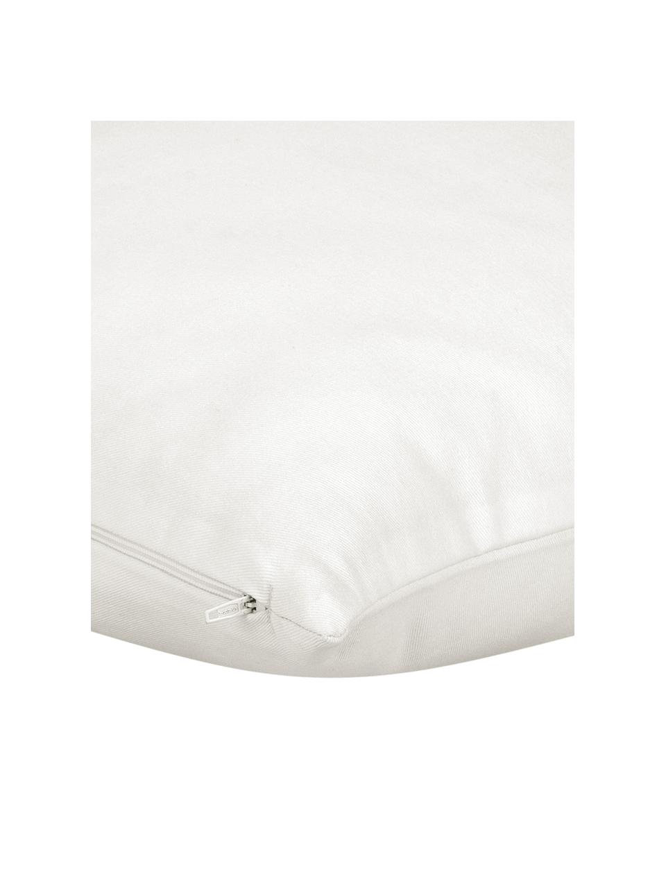 Bavlněný povlak na polštář Mads, Krémově bílá