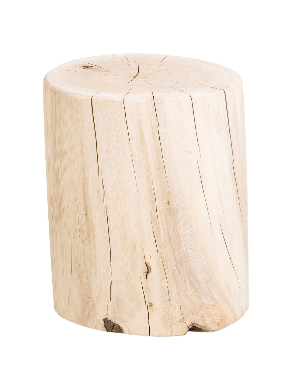 Tabouret en bois de chêne massif Block, Chêne