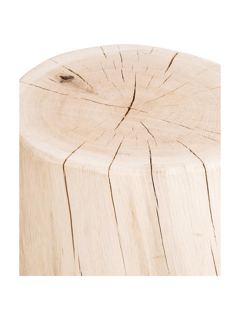 Tabouret en bois de chêne massif Block, Chêne