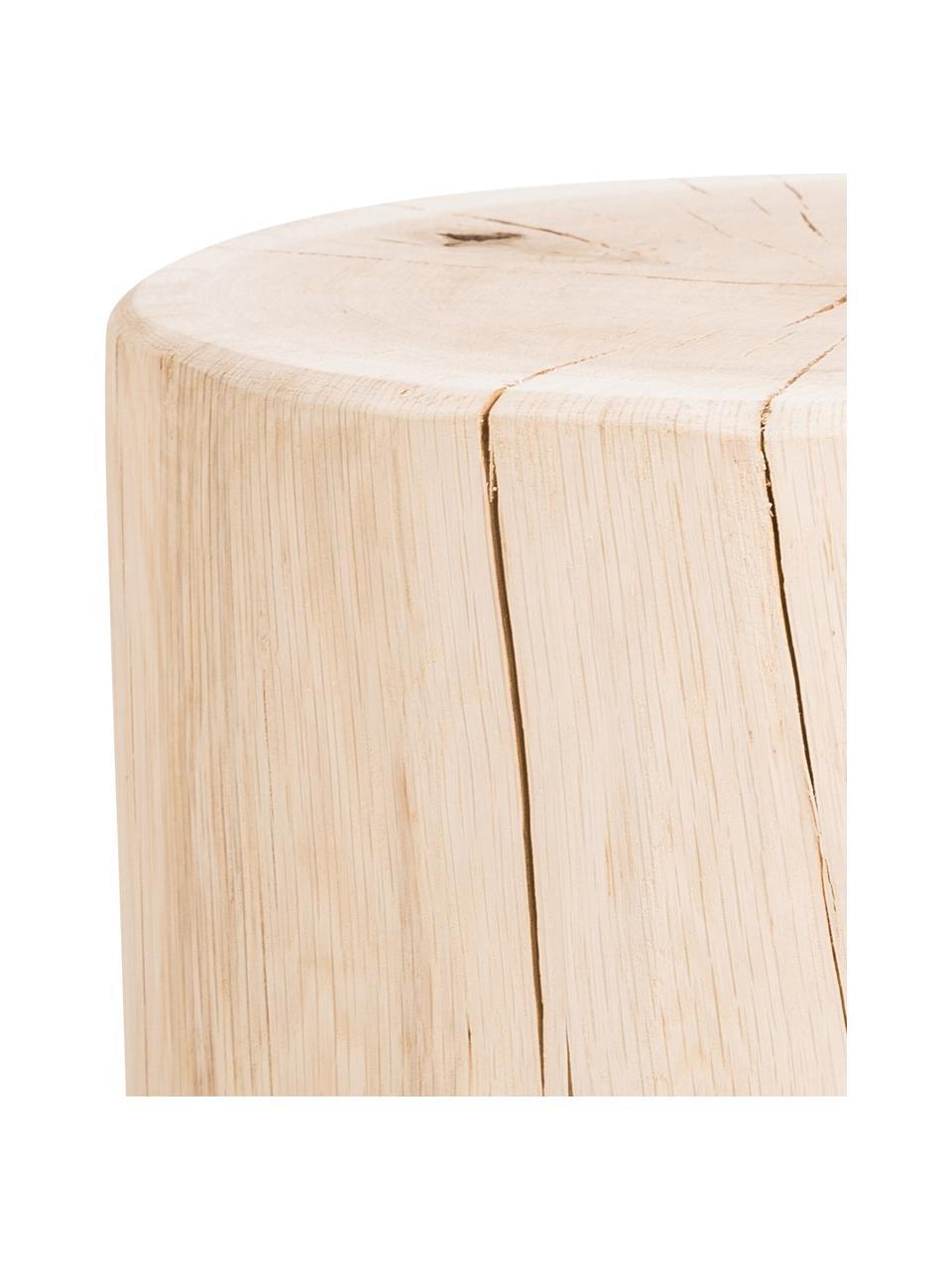 Tabouret en bois de chêne massif Block, Chêne