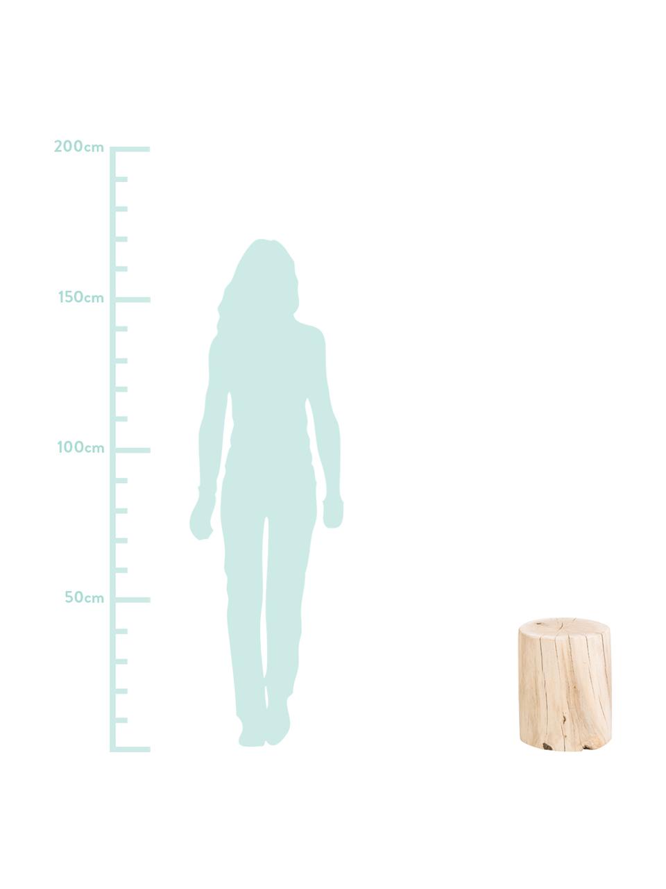 Kruk Block van massief eikenhout, Massief eikenhout, Eikenhoutkleurig, Ø 29 x H 38 cm