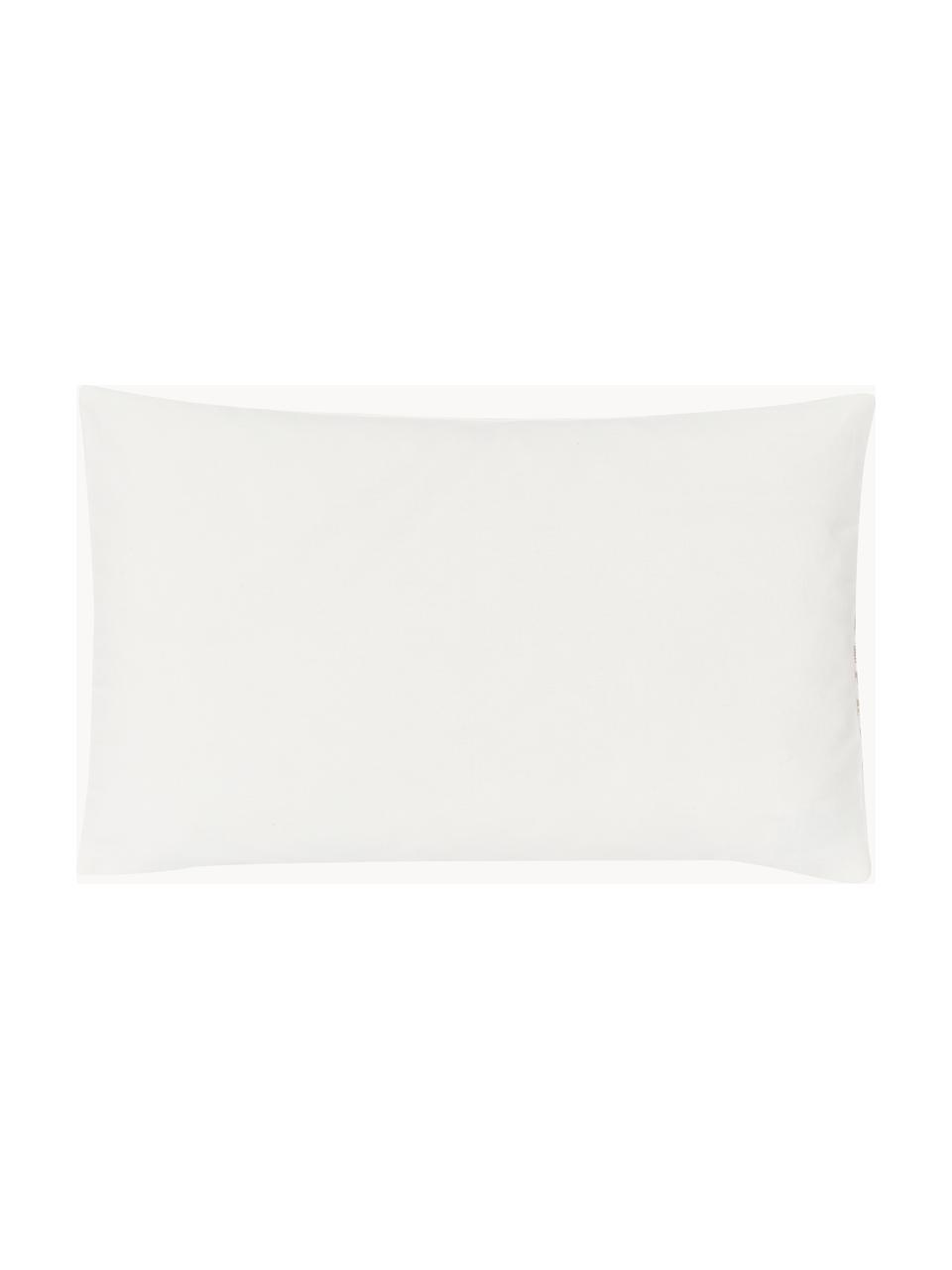 Vyšívaný povlak na polštář s norským vzorem Orkney, 100 % bavlna, Béžová, krémově bílá, Š 30 cm, D 50 cm