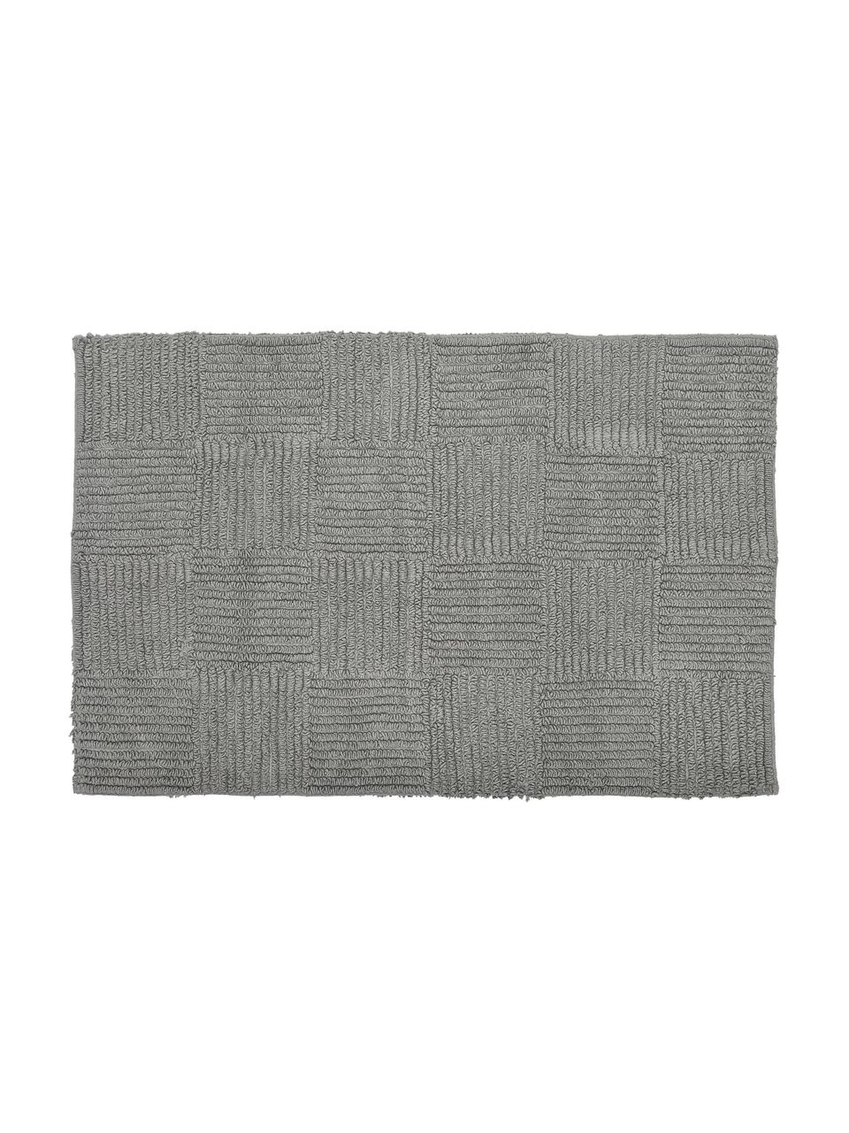 Tappeto bagno Sienna, Cotone, Grigio, Larg. 60 x Lung. 90 cm