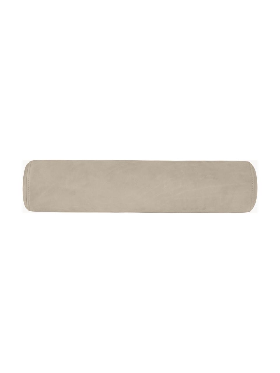 Cojín de cuero diván Minimal, Tapizado: cuero, Beige, Ø 16 x L 70 cm