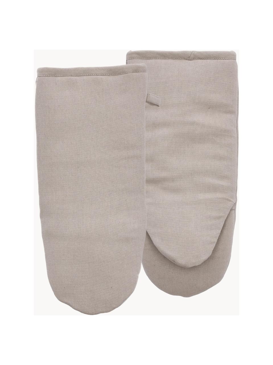 Guantes de horno Soft Kitchen, 2 uds., 100% algodón, Beige claro, An 19 x L 36 cm