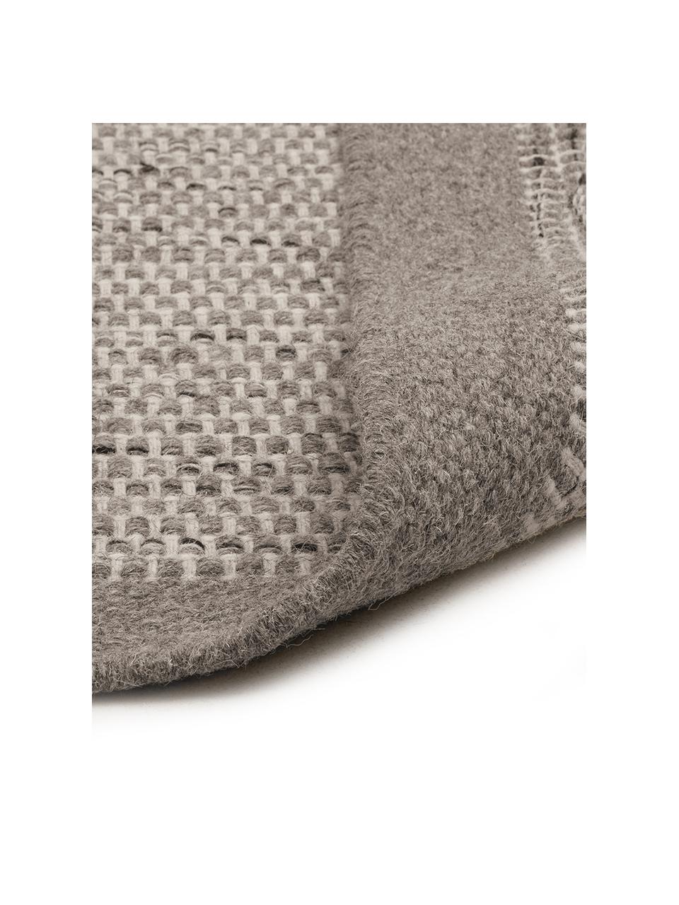 Tapis laine tons gris tissé main Asko, Gris clair, gris, larg. 170 x long. 240 cm (taille M)