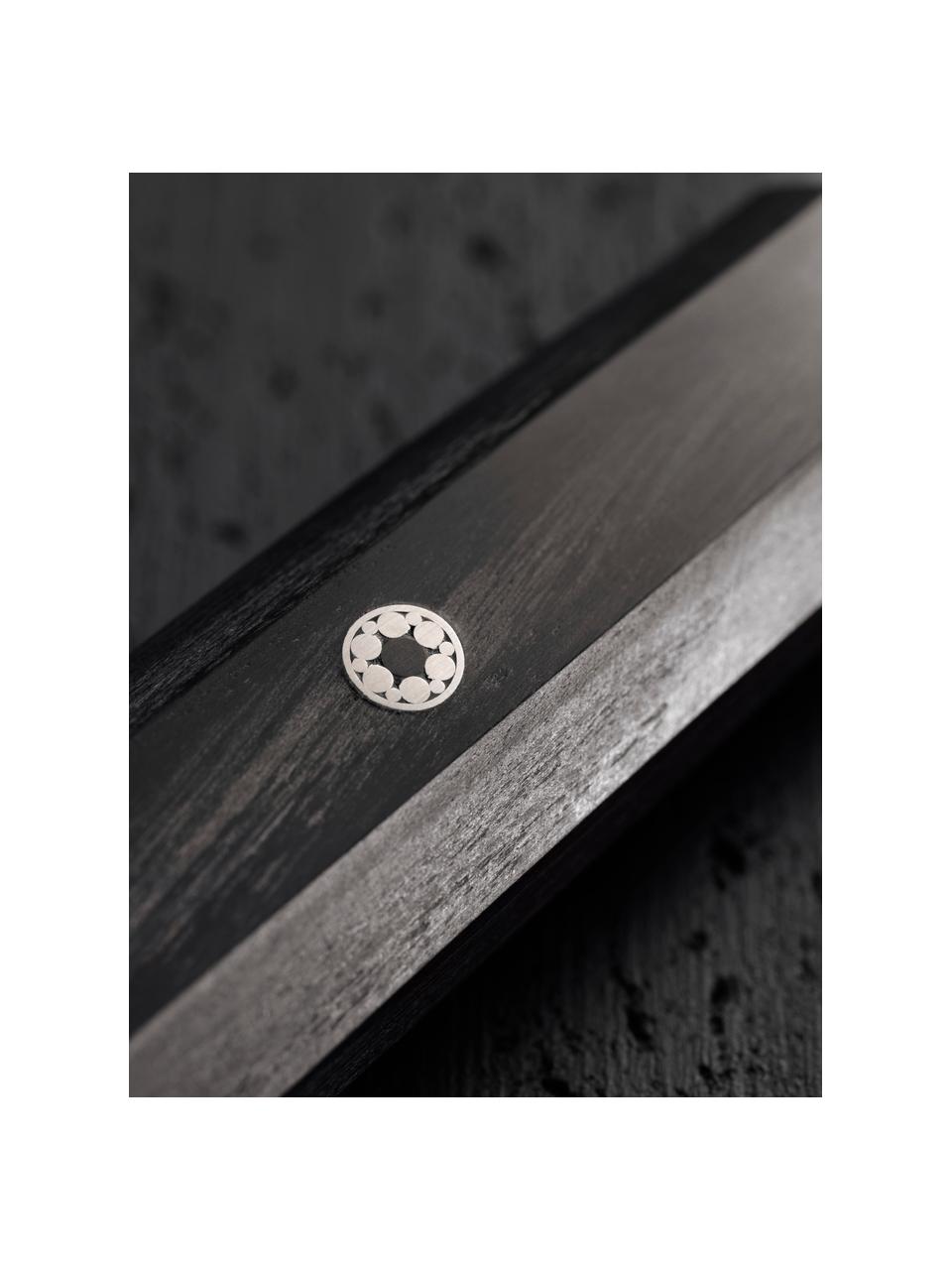 Nakiri-Messer Miyabi, Griff: Pakkaholz, Silberfarben, Dunkles Holz, L 33 cm