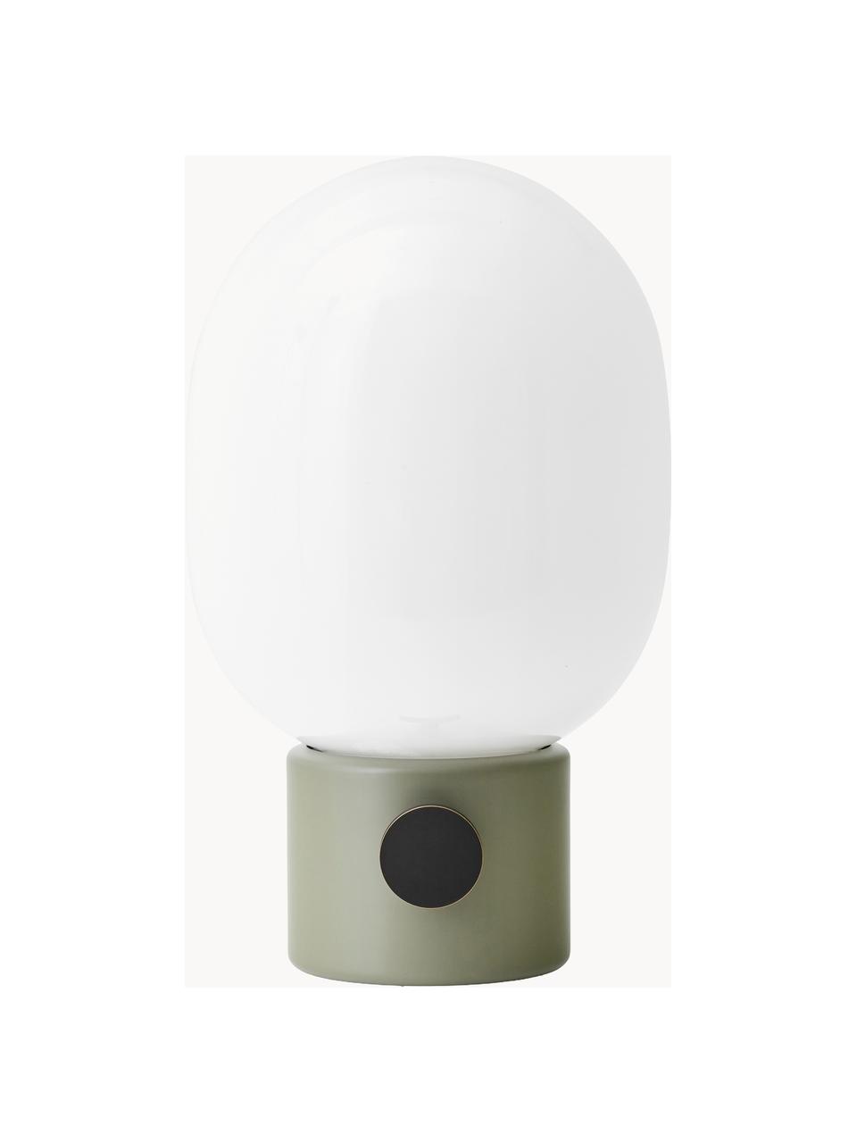 Lampe à poser avec port USB JWDA, intensité lumineuse variable, Blanc, vert sauge, noir, Ø 17 x haut. 29 cm