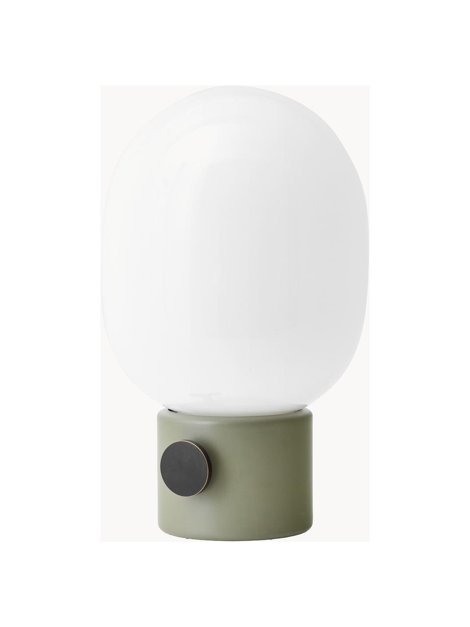 Lampe à poser avec port USB JWDA, intensité lumineuse variable, Blanc, vert sauge, noir, Ø 17 x haut. 29 cm