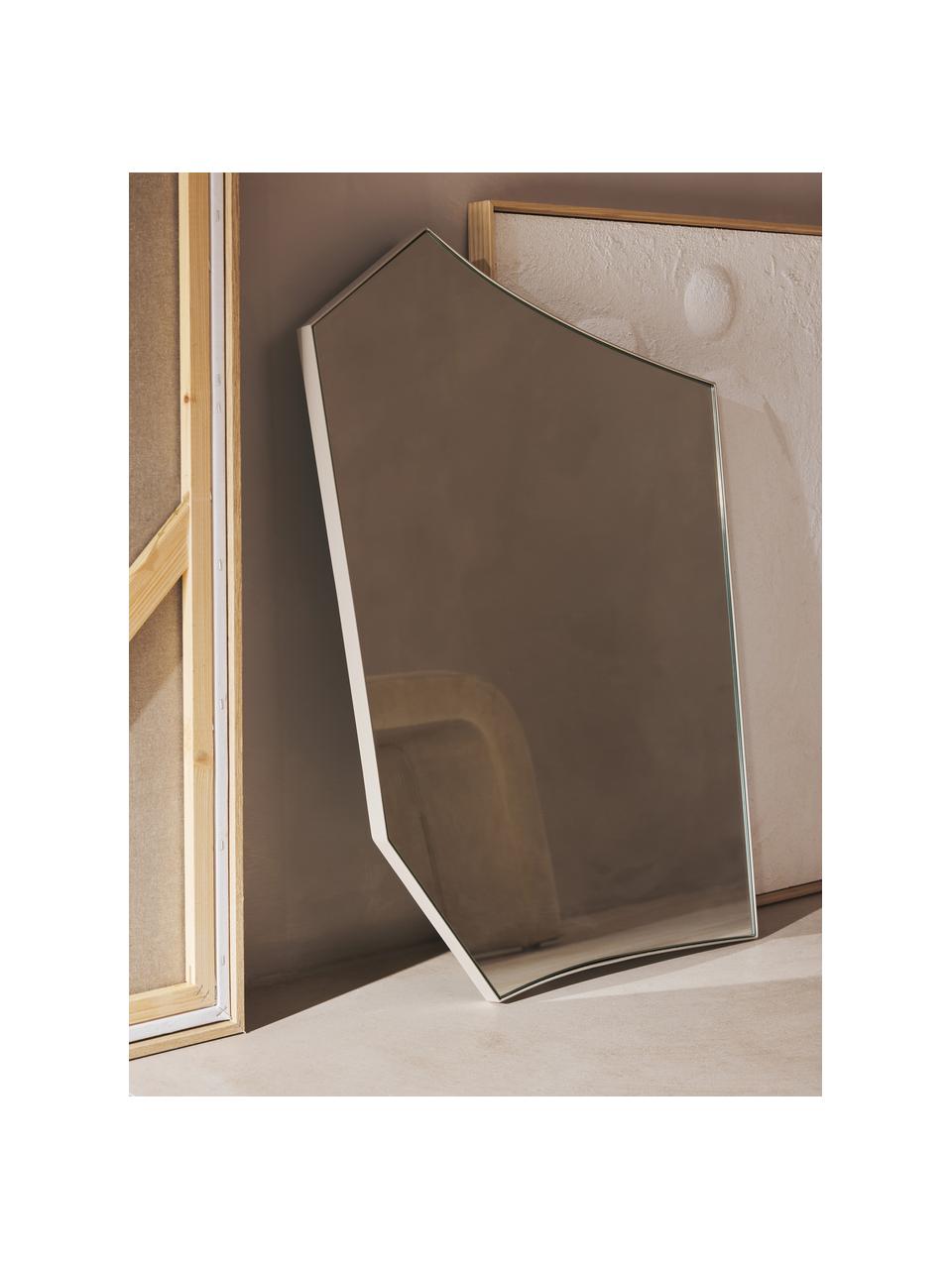 Wandspiegel Shia, Spiegelaußenkante: Metall, Rückseite: Mitteldichte Holzfaserpla, Off White, B 50 x H 70 cm