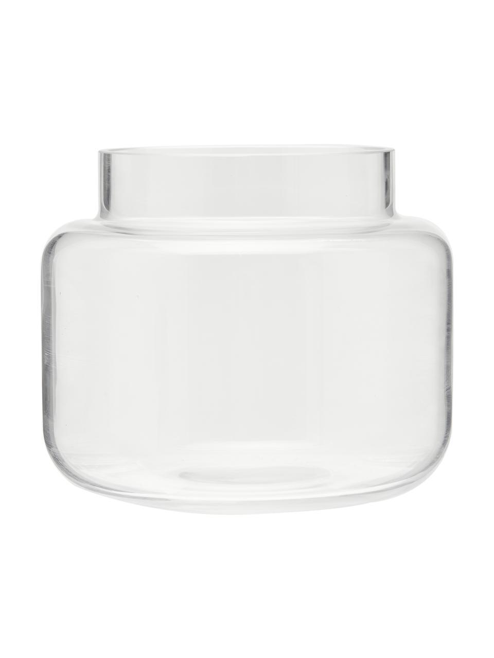 Skleněná váza Lasse, Sklo, Transparentní, Ø 16 cm, V 14 cm