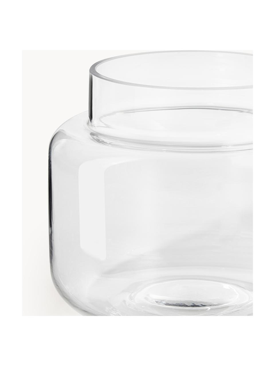 Glas-Vase Lasse, H 14 cm, Glas, Transparent, Ø 16 x H 14 cm