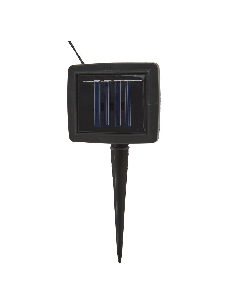 Guirnalda solar de luces LED Martin, 300 cm, 10 luces, Cable: plástico, Transparente, níquel, L 300 cm