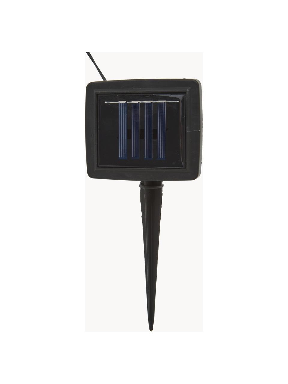 Guirnalda solar de luces LED Martin, 300 cm, Cable: plástico, Transparente, níquel, L 300 cm