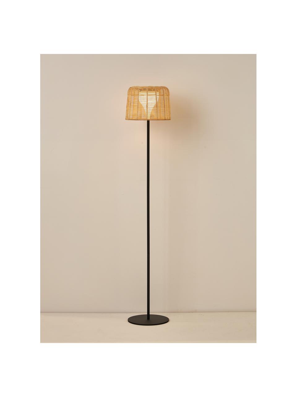 Solárna LED lampa Kyra, Svetlobéžová, čierna, Š 45 x V 74 cm