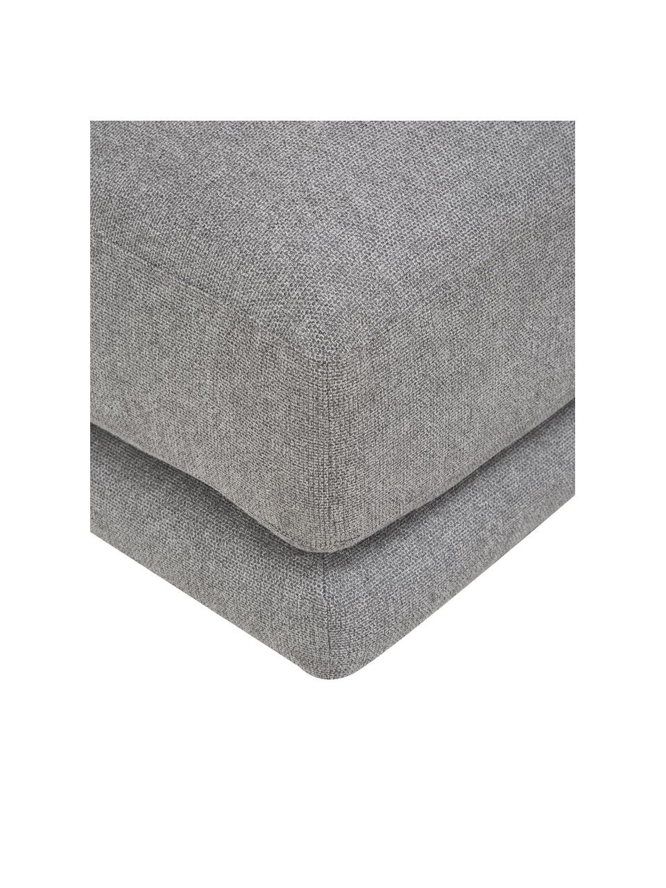 Tabouret de canapé gris Jasmin, Tissu gris, larg. 105 x haut. 43 cm