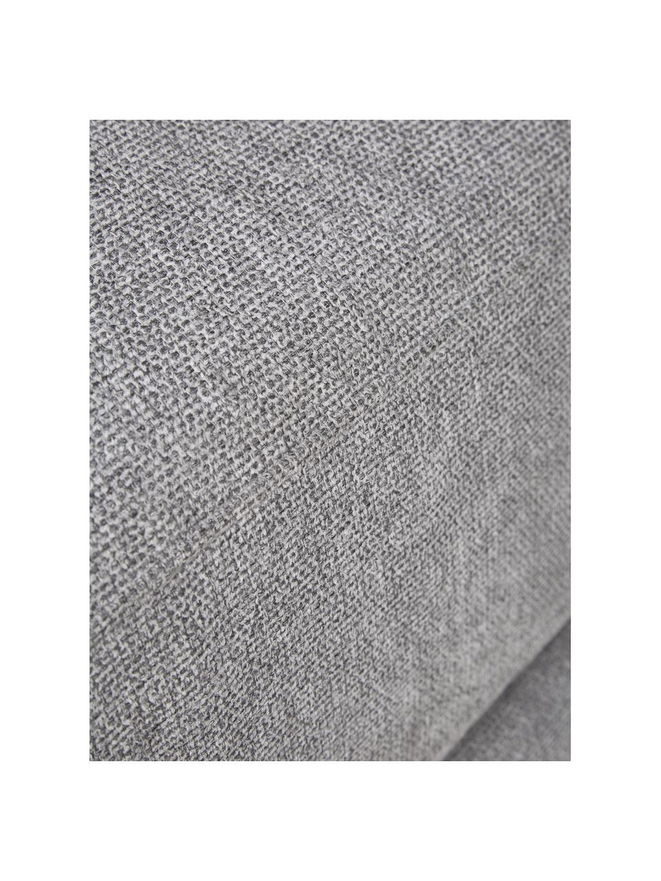 Voetenbank Jasmin in grijs, Bekleding: 85% polyester, 15% nylon, Frame: massief sparrenhout FSC-g, Poten: kunststof, Stof grijs, B 105 cm x H 43 cm