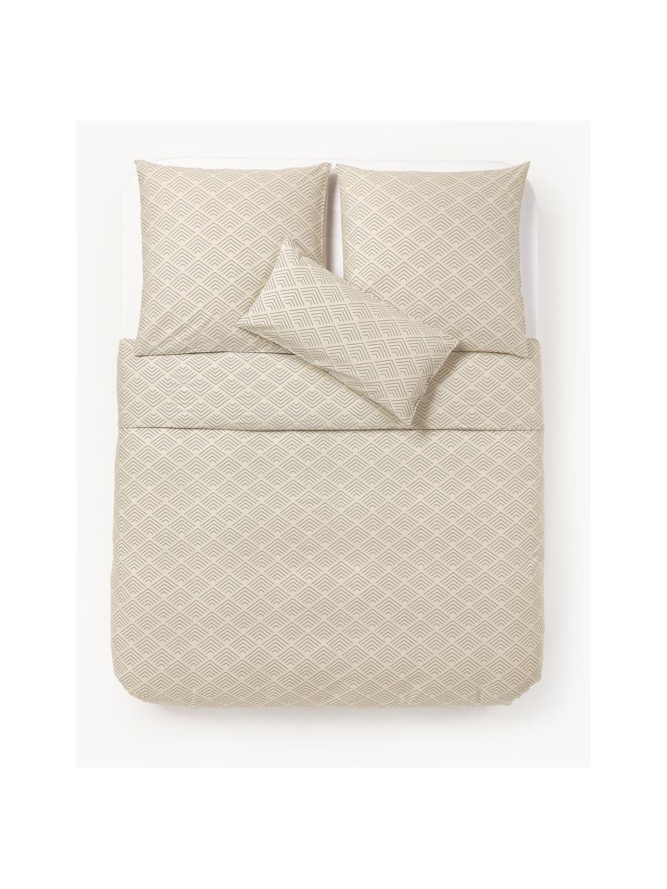 Funda nórdica de algodón estampado Milano, Beige, Cama 150/160 cm (240 x 220 cm)