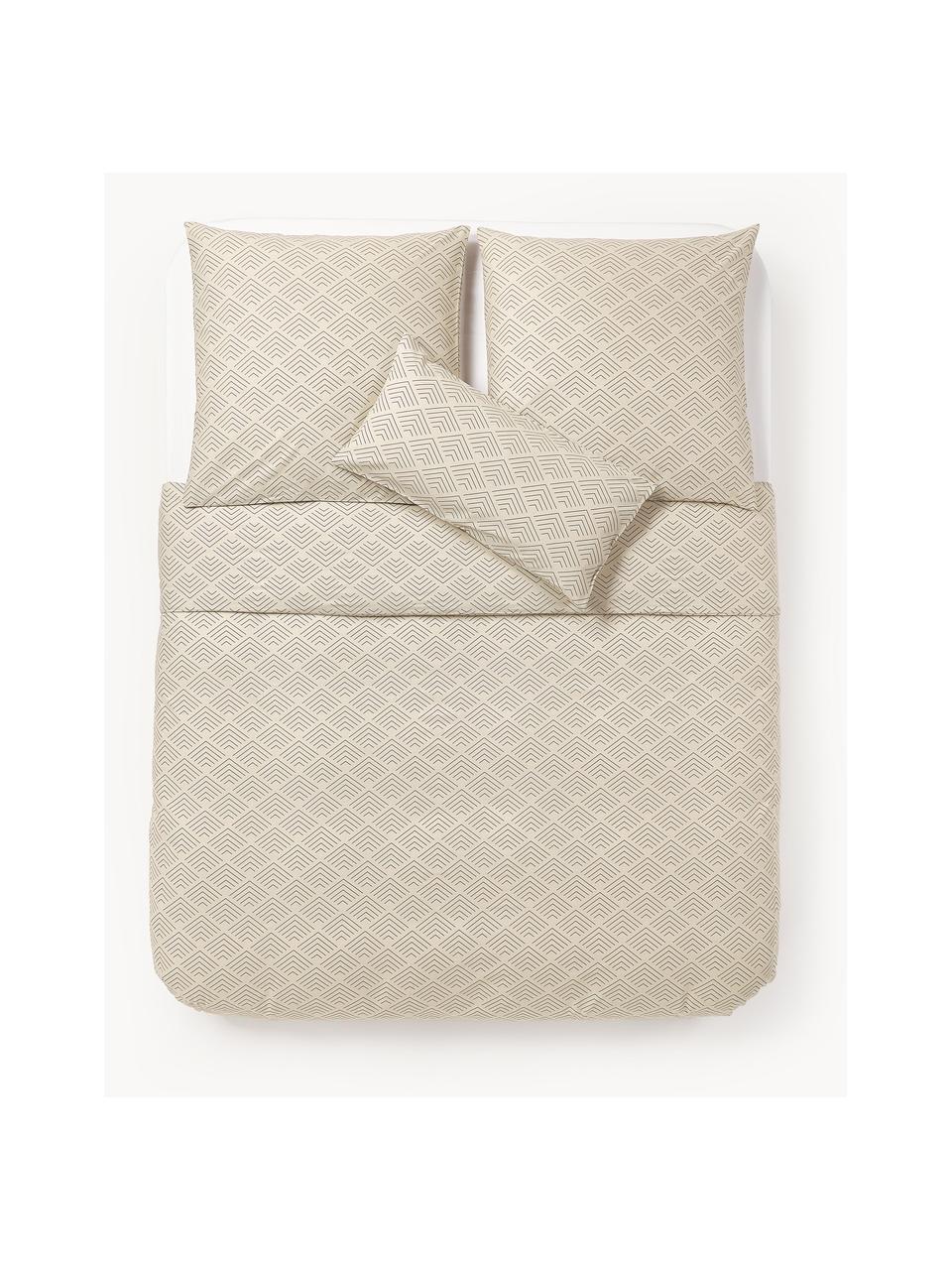 Funda nórdica de algodón estampado Milano, Beige, Cama 150/160 cm (240 x 220 cm)