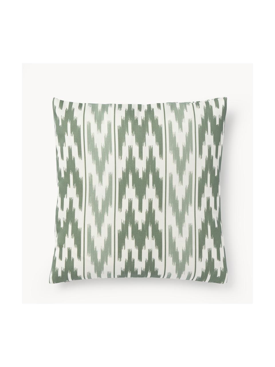 Housse de coussin de jardin motif ikat Maillot, 100 % acrylique

Le matériau est certifié STANDARD 100 OEKO-TEX®, 2016OK0494, Vert sauge, larg. 40 x long. 40 cm