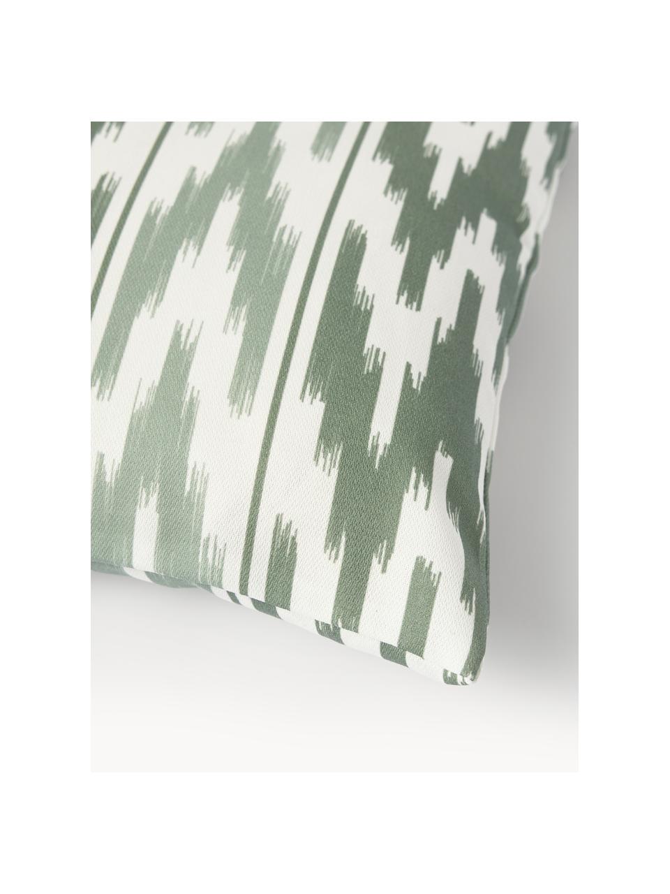 Housse de coussin de jardin motif ikat Maillot, 100 % acrylique

Le matériau est certifié STANDARD 100 OEKO-TEX®, 2016OK0494, Vert sauge, larg. 40 x long. 40 cm