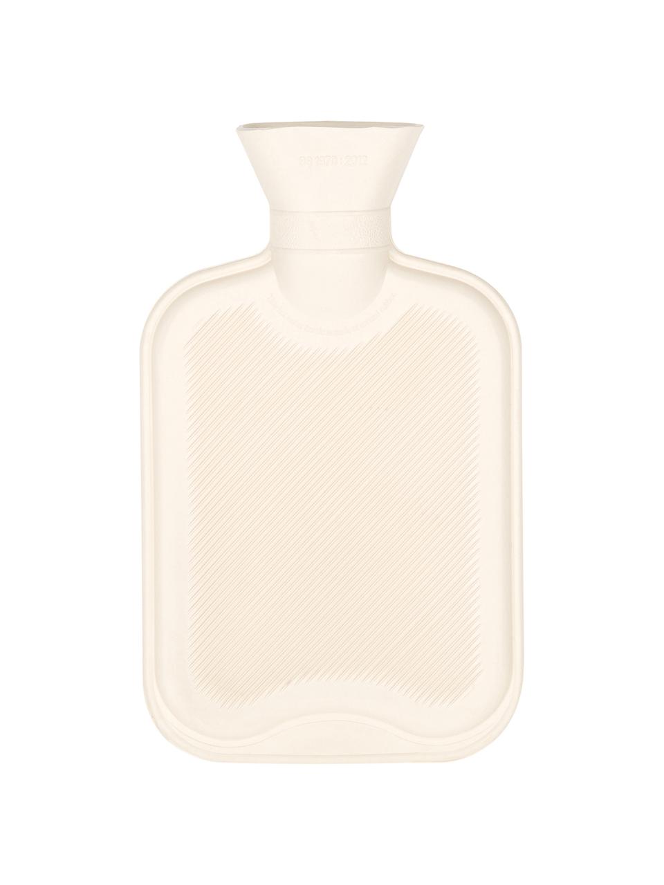 Cashmere-Wärmflasche Florentina, Bezug: 70 % Kaschmir, 30 % Wolle, Hellrosa, Cremeweiss, B 19 x L 30 cm