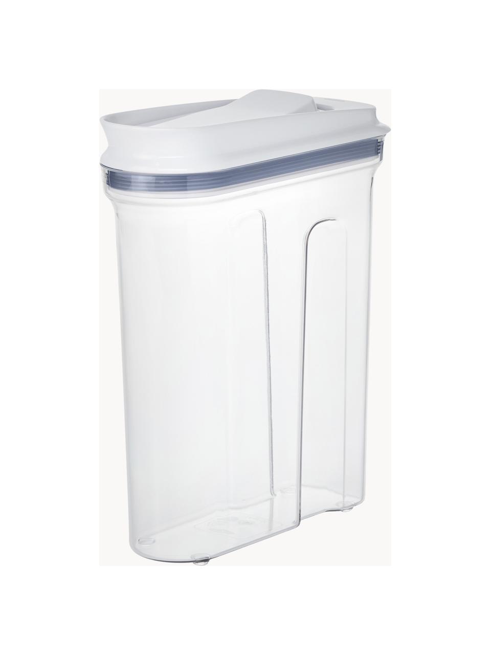 Grande boîte de rangement POP, Plastique, Transparent, larg. 8 x haut. 23 cm