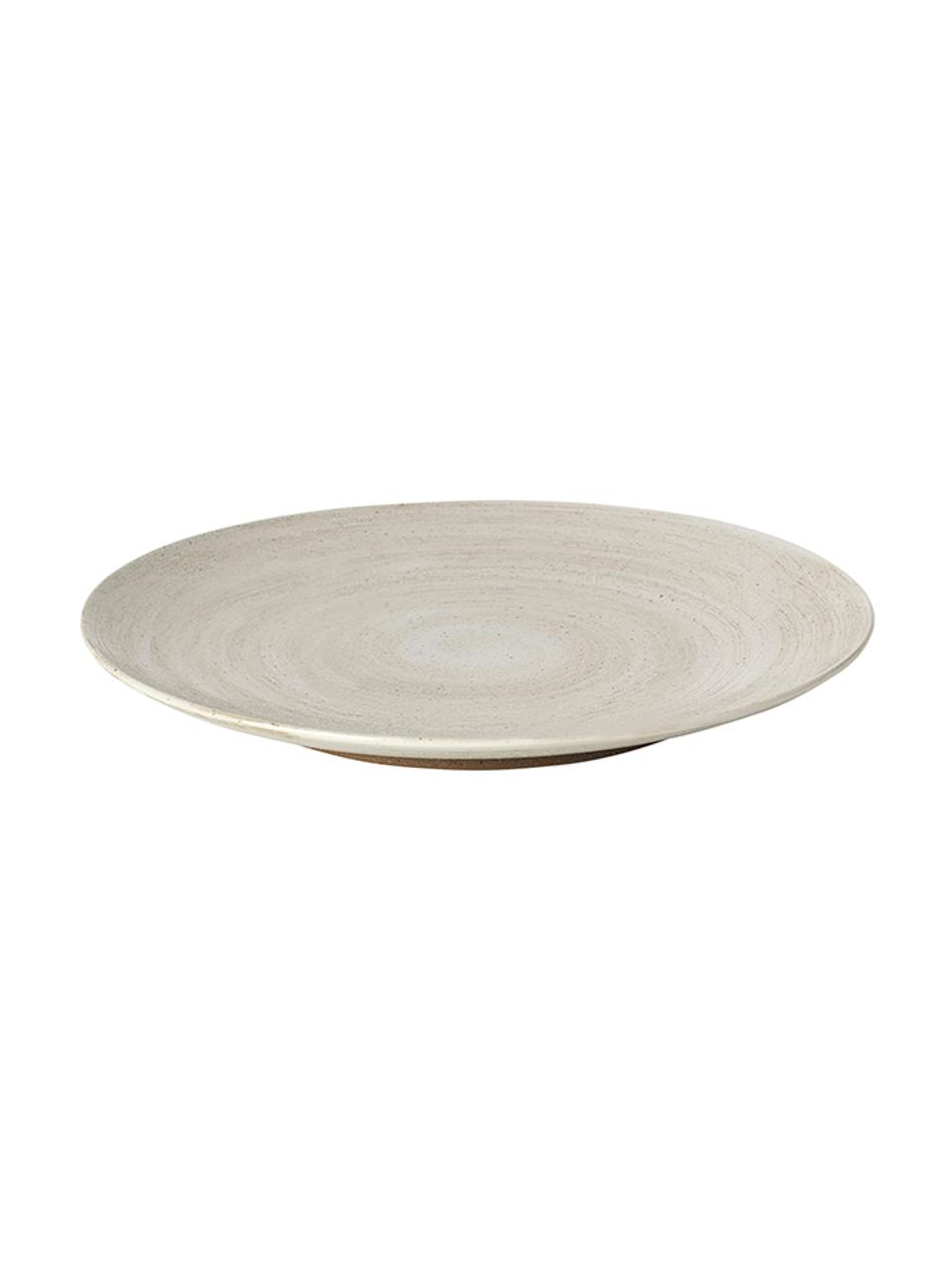 Assiette plate en grès Grød, 4 pièces, Grès cérame, Beige, Ø 29 cm