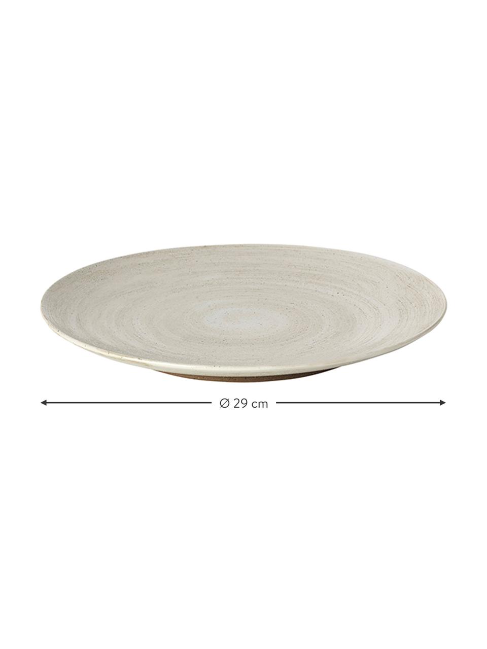 Keramische dinerborden Grød, 4 stuks, Keramiek, Beige, Ø 29 cm