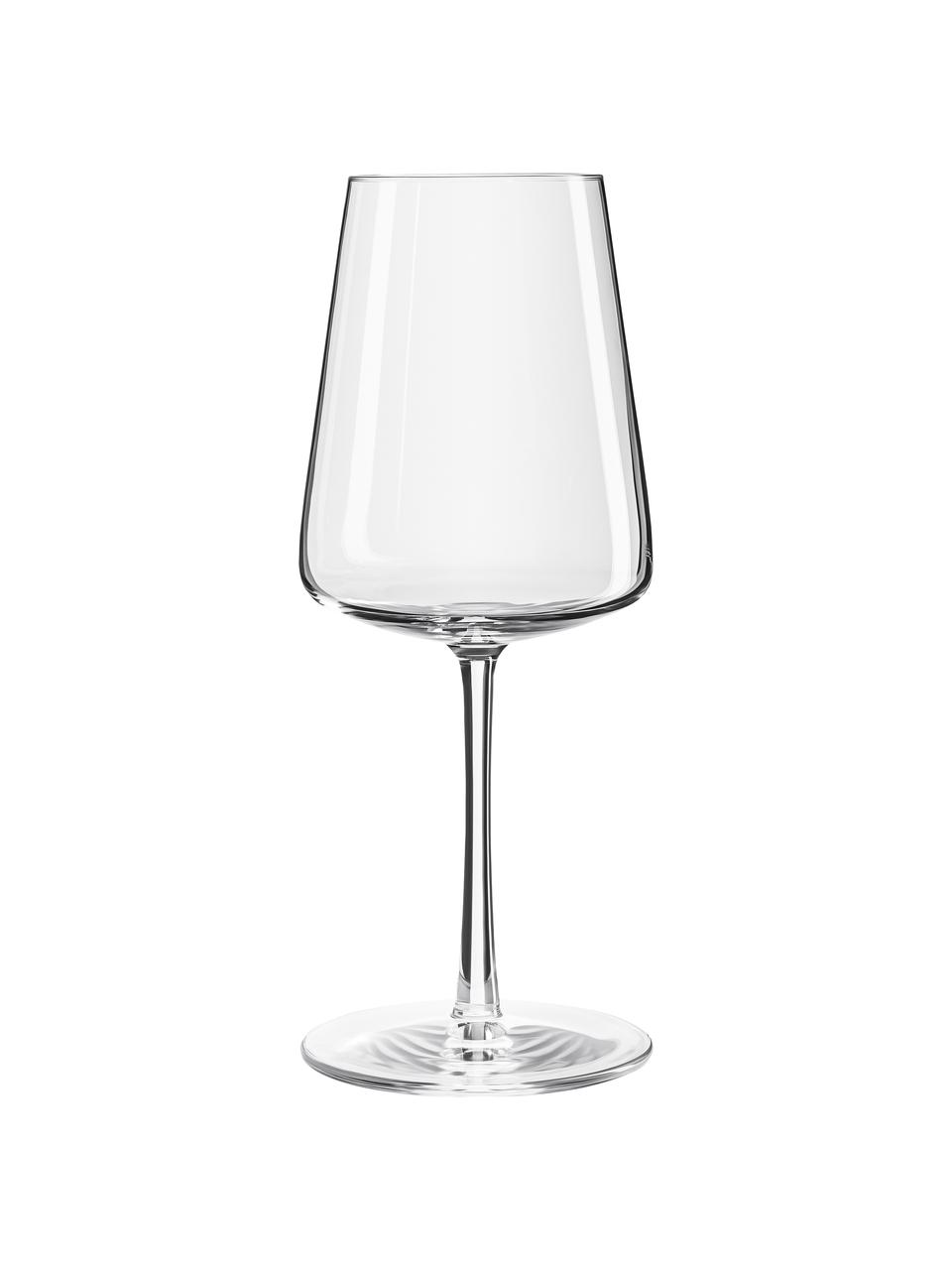Bicchiere vino bianco in cristallo a forma di cono Power 6 pz, Cristallo, Trasparente, Ø 9 x Alt. 21 cm, 400 ml