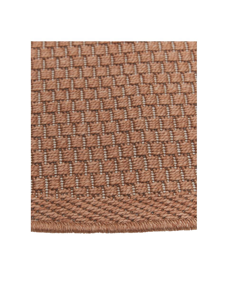 Ovale In- & outdoor vloerkleed Toronto in terracotta, 100% polypropyleen, Terracotta, B 200 x L 300 cm (maat L)