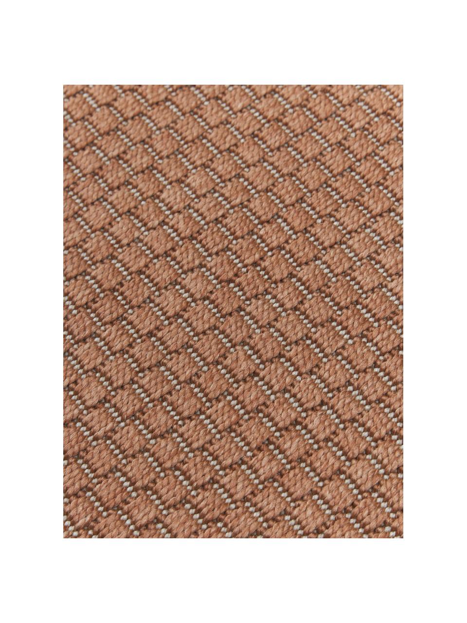 Ovale In- & outdoor vloerkleed Toronto in terracotta, 100% polypropyleen, Terracotta, B 200 x L 300 cm (maat L)