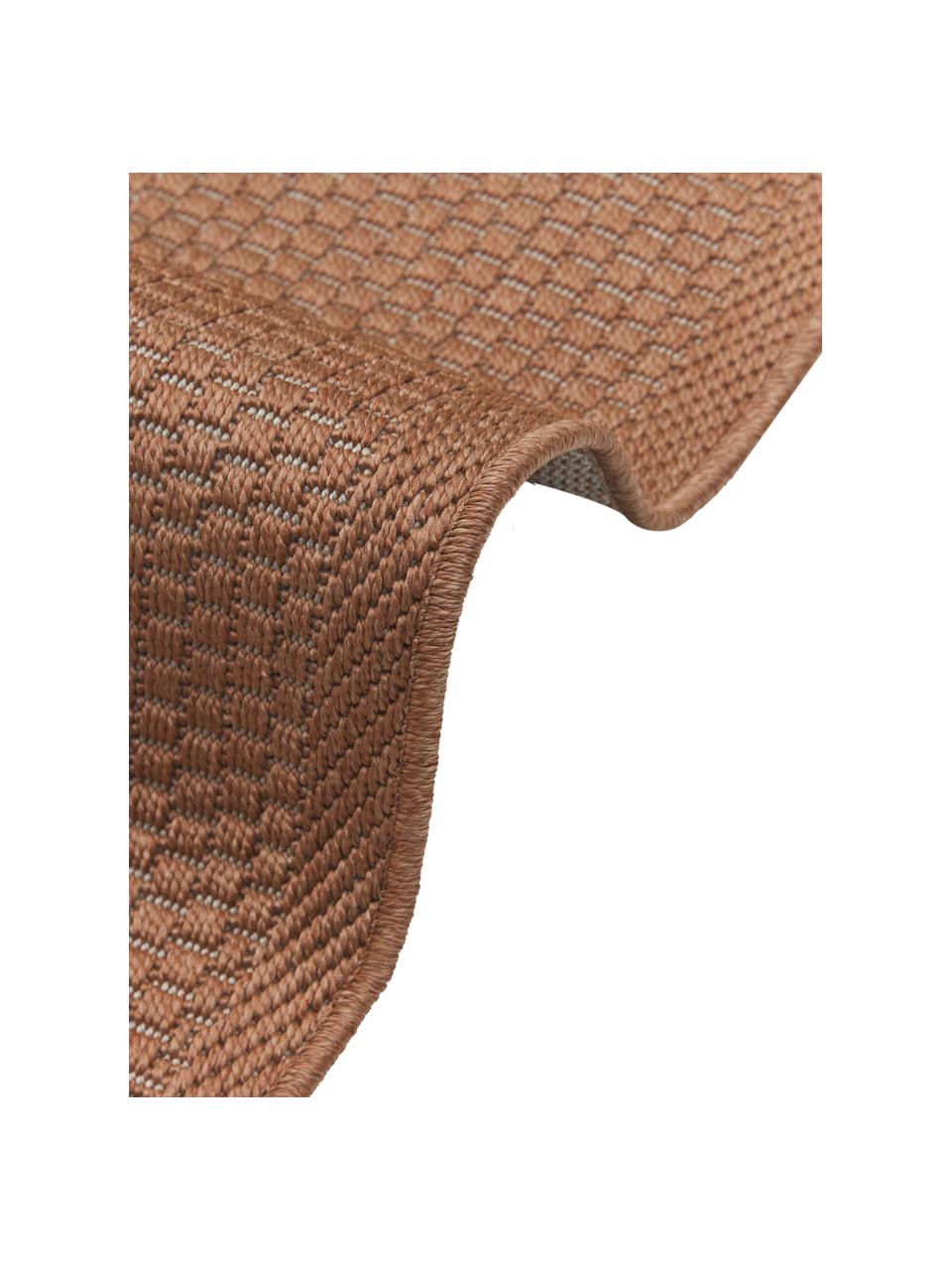 Ovale In- & outdoor vloerkleed Toronto in terracotta, 100% polypropyleen, Terracotta, B 200 x L 300 cm (maat L)