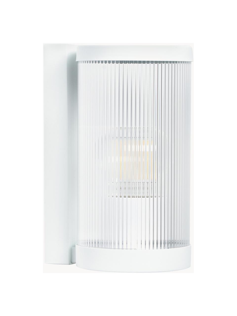 Venkovní nástěnné svítidlo Coupar, Bílá, Ø 13 cm, V 25 cm
