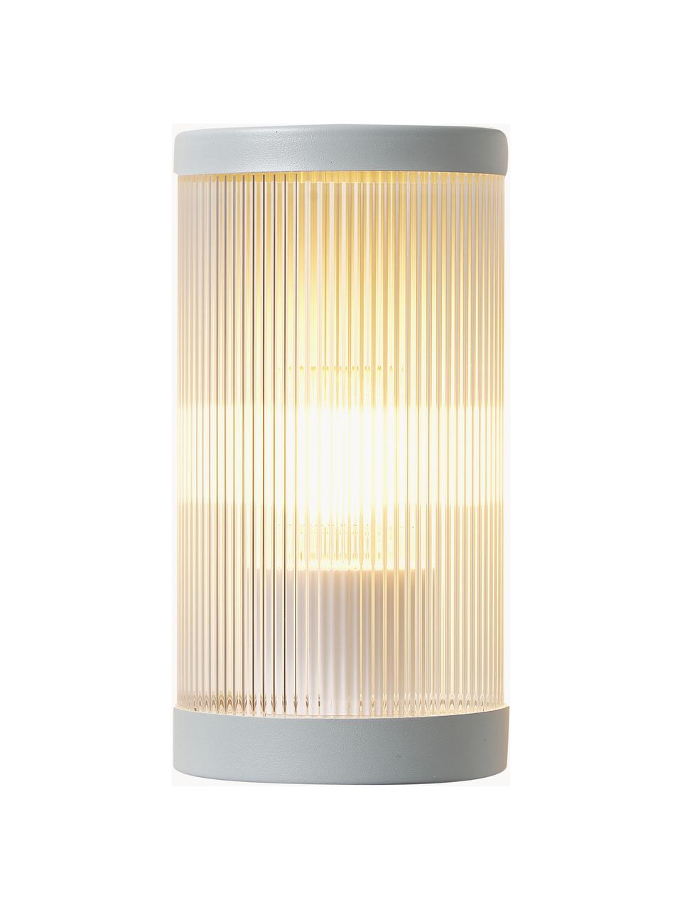 Outdoor wandlamp Coupar, Diffuser: kunststof, Wit, Ø 13 x H 25 cm