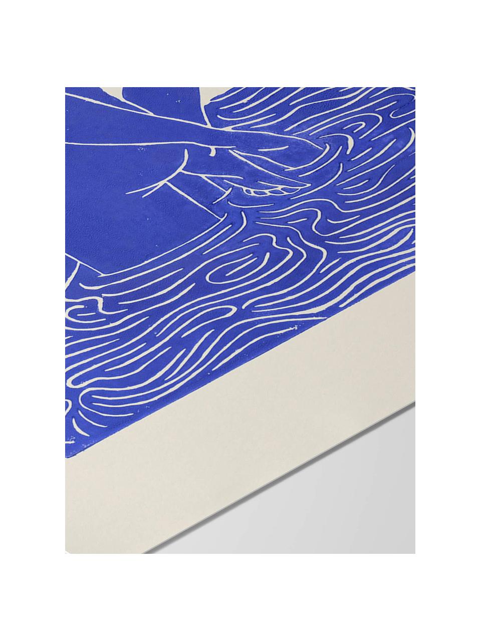 Poster Maliv blauw, Papier

Dit product is gemaakt van duurzaam geproduceerd, FSC®-gecertificeerd hout., Koningsblauw, crèmewit, Ø 30 x H 40 cm