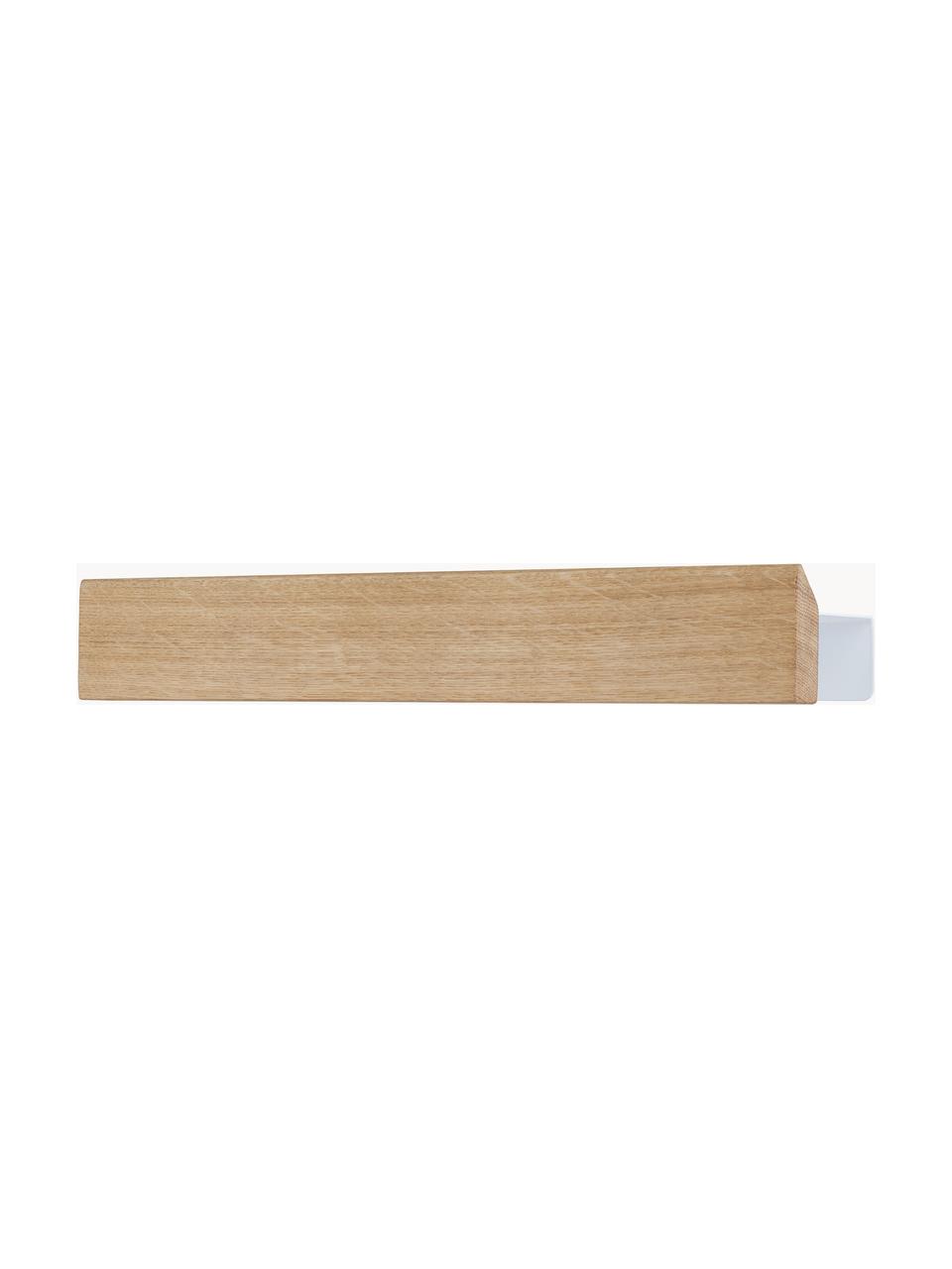 Banda magnetica Flex, Asta: legno di quercia, Legno chiaro, bianco, Larg. 40 x Alt. 6 cm