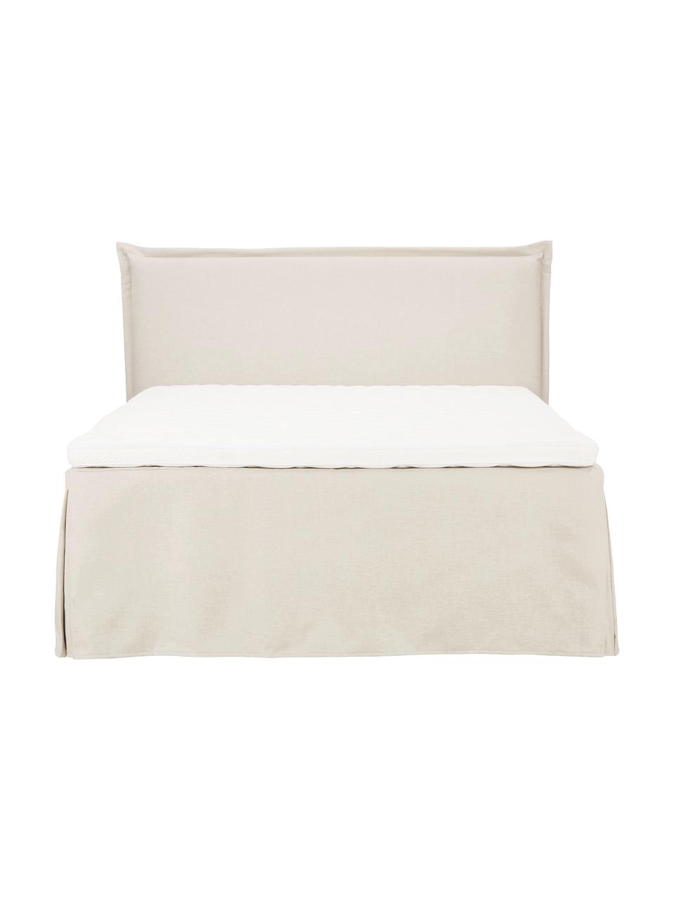 Premium kontinentální postel Violet, Béžová, Š 180 cm, D 200 cm, stupeň tvrdosti 2